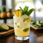 Frozen Pineapple Mojito Mocktail Recipe