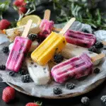 Mini Fruit Popsicles with Coconut Milk