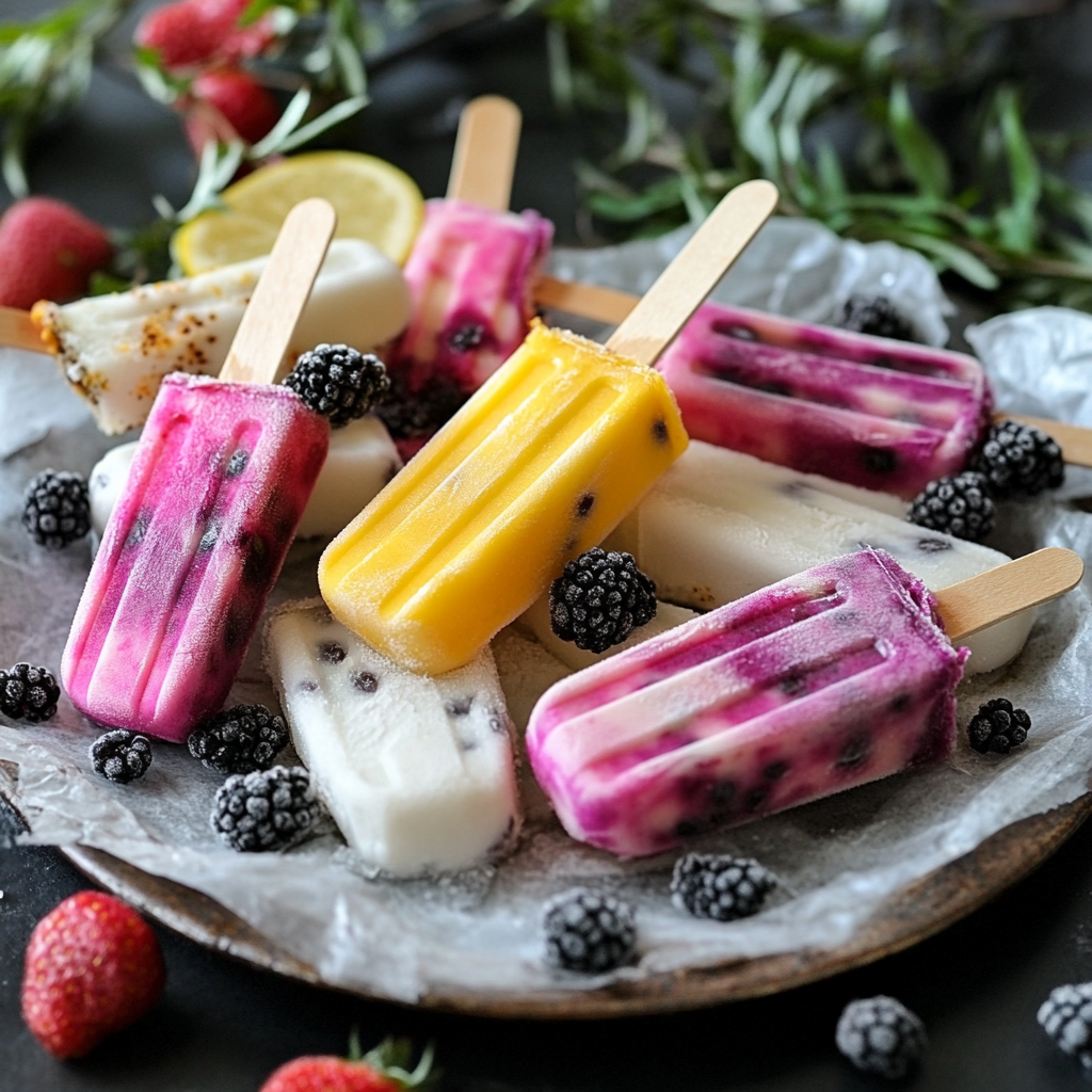 Mini Fruit Popsicles with Coconut Milk
