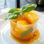Peach Basil Iced Tea Recipe