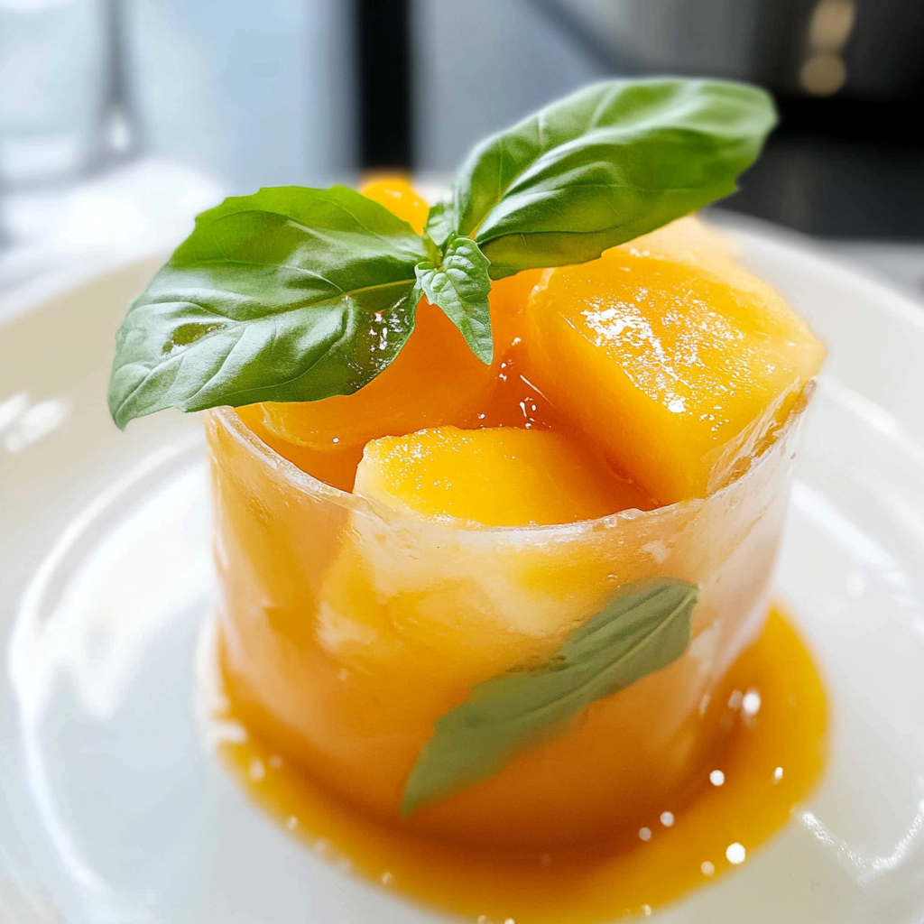 Peach Basil Iced Tea Recipe