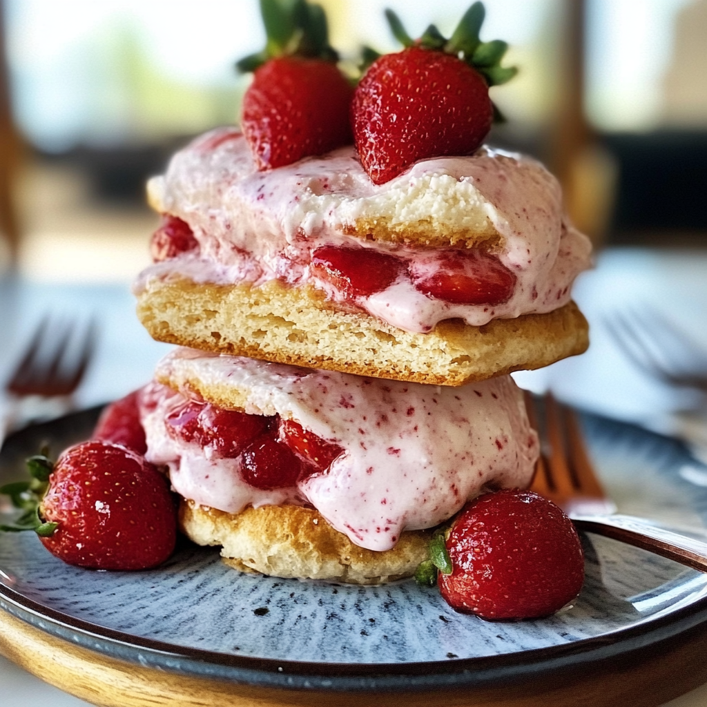 Strawberry Shortcake Ice Cream Sandwiches Recipe