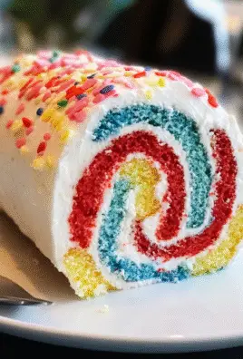 Festive 4th of July Cake Roll Recipe