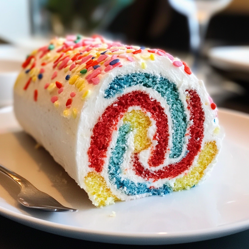 Festive 4th of July Cake Roll Recipe