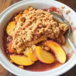 Baked Crumble Peach Dessert Recipe