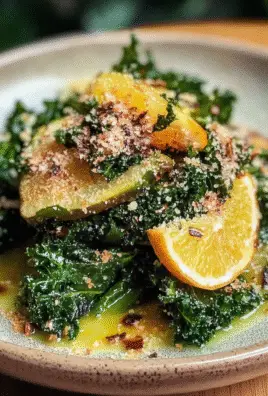 Kale with Citrus and Green Tahini