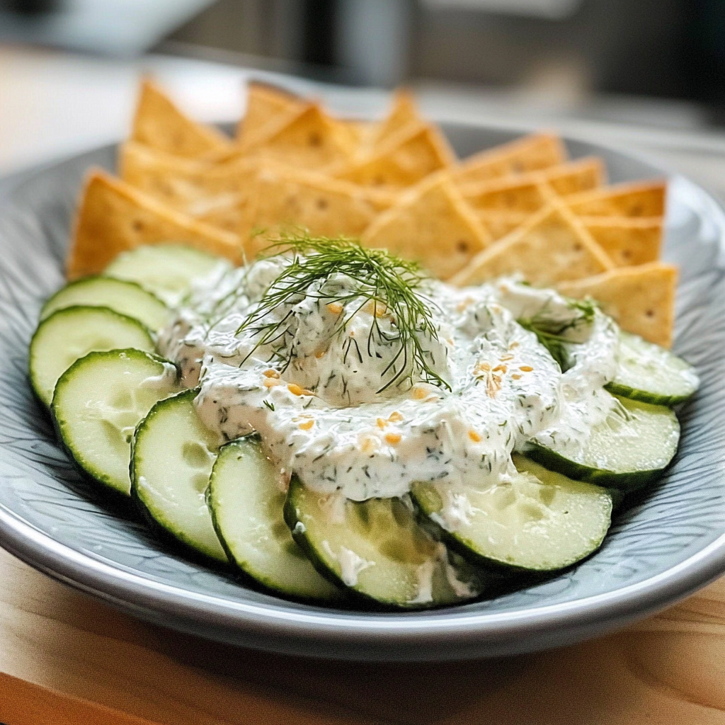 Cool and Creamy Cucumber Dill Dip Recipe