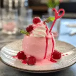 Pink Squirrel with Ice Cream