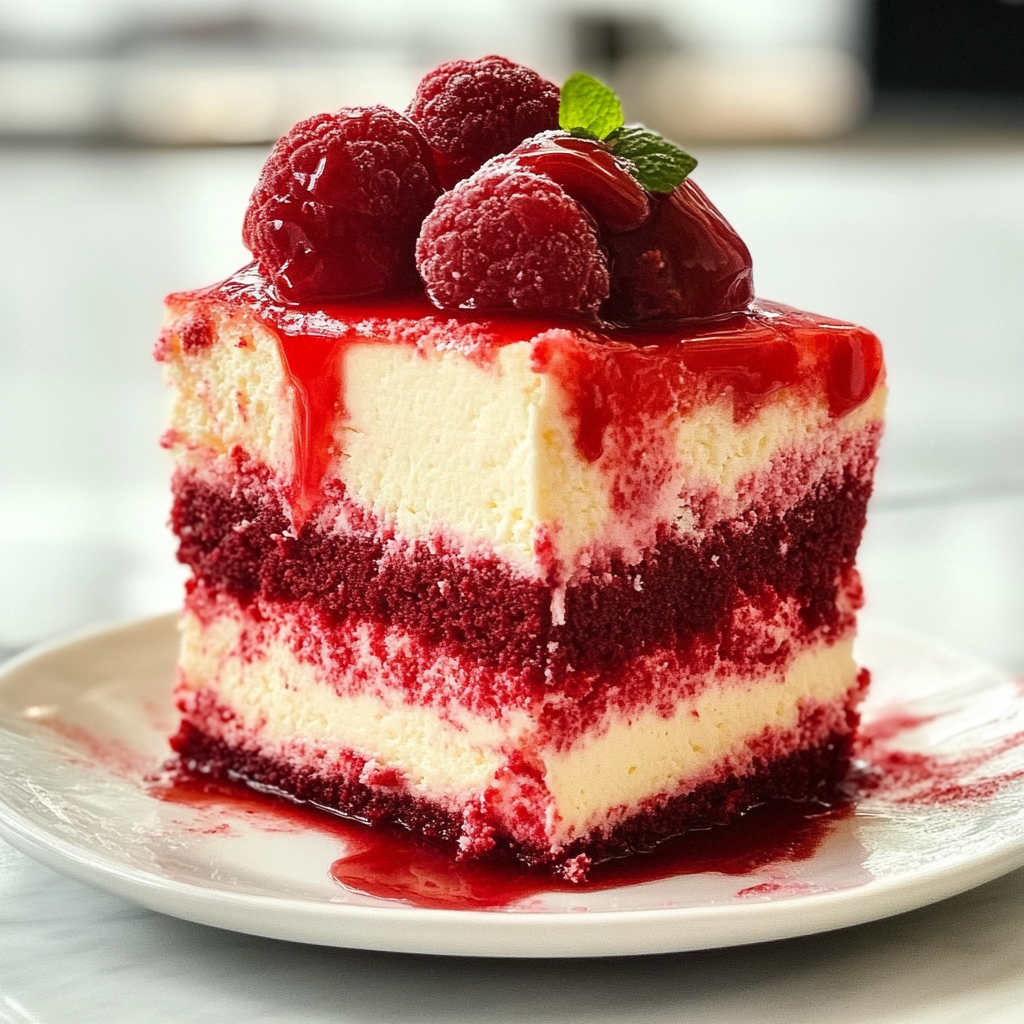 Red Velvet Cheesecake Bars