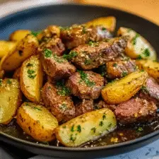 Garlic Butter Steak and Potatoes