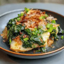 Garlic and Parmesan Braised Collard Greens
