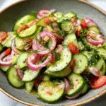 Low-Carb Cucumber Salad with Apple Cider Vinegar