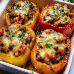 Mushroom Stuffed Bell Peppers Recipe