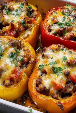 Mushroom Stuffed Bell Peppers Recipe