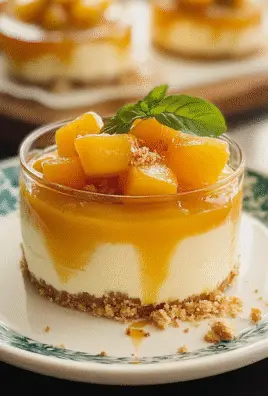 No-Bake Peach Cheesecake Jars Recipe