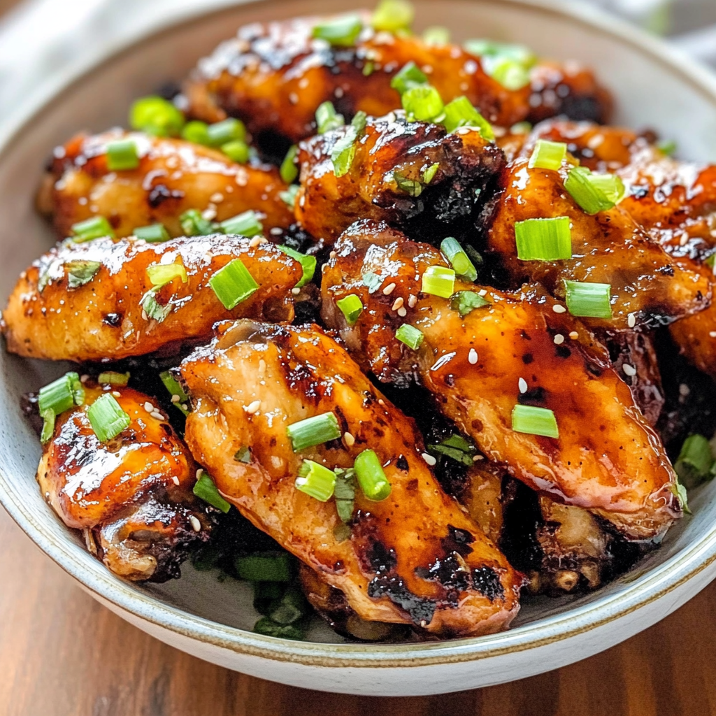 Peach BBQ Chicken Wings Recipe