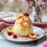 Peach Ice Cream Floats