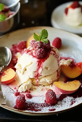 Peach & Raspberry Ice Cream Sandwiches Recipe