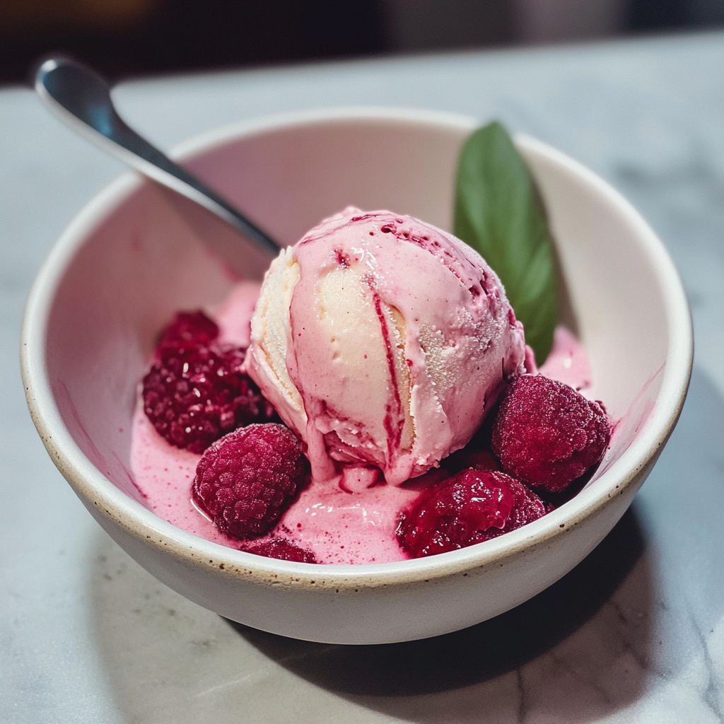 Rhubarb-Strawberry Frozen Yogurt Recipe