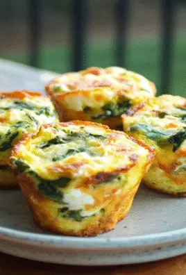 Spinach and Goat Cheese Egg Muffins Recipe