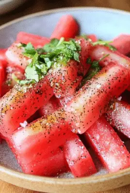 Watermelon Fries with Coconut Lime Dip Recipe