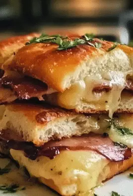 Cheesy Focaccia Charcuterie Sliders Recipe