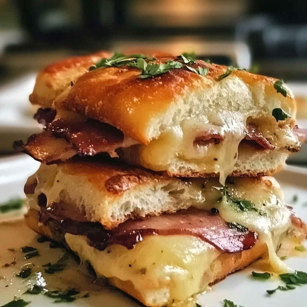 Cheesy Focaccia Charcuterie Sliders Recipe
