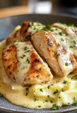 Creamy Dijon Chicken with Mashed Potatoes Recipe