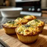 Golden Crust Garlic Rosemary Focaccia Muffins