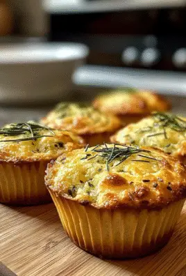 Golden Crust Garlic Rosemary Focaccia Muffins
