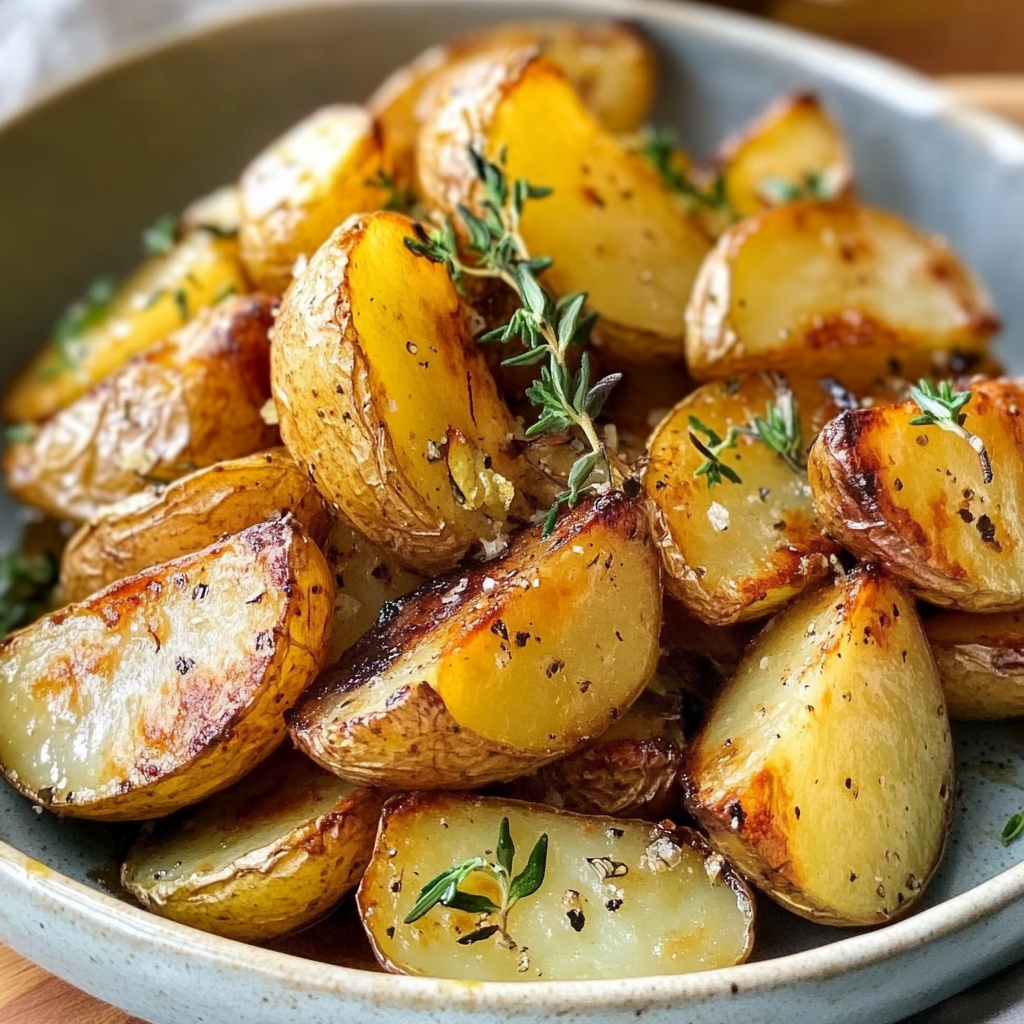 Lemon Roasted Greek Potatoes Recipe