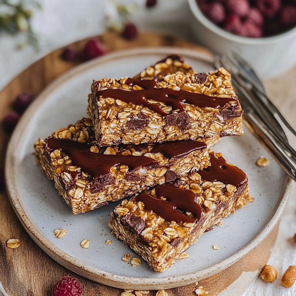 No-Bake Peanut Butter Granola Bars Recipe