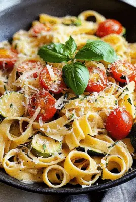 Pasta with Zucchini and Tomatoes Recipe