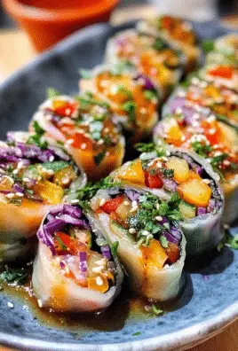 Rainbow Veggie Rolls