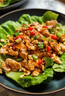 Flavor-Packed Thai Chicken Lettuce Wraps Recipe