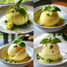 The Delightful Lemon Basil Sorbet