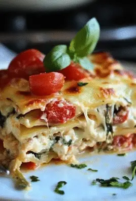 White Chicken Caprese Lasagna Recipe