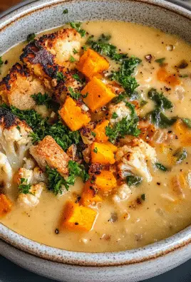 Cauliflower & Sweet Potato Soup Recipe