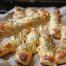 Cheesy Halloween Breadstick Bones