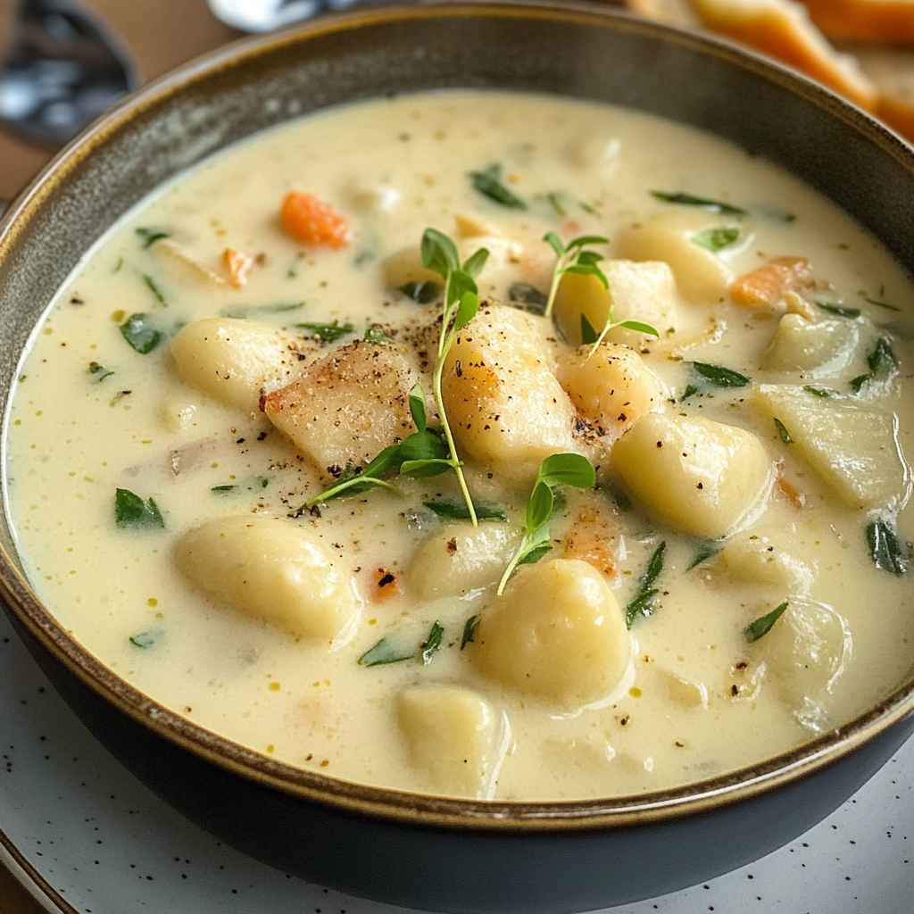 Creamy Chicken Gnocchi Soup Recipe
