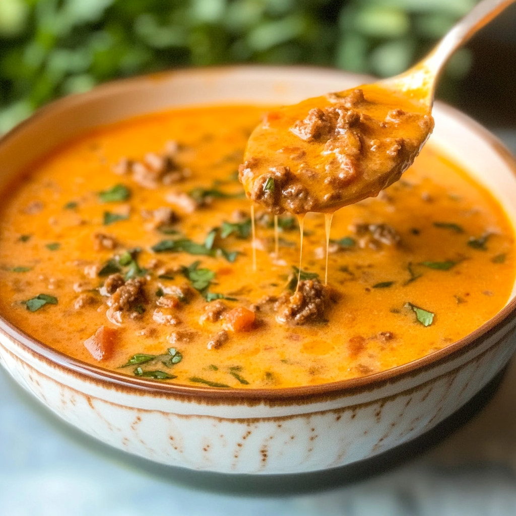 Crockpot Cheeseburger Soup Recipe