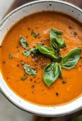 Creamy Tomato Basil Soup - Cozy Crockpot Recipe