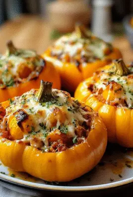 Pizza-Stuffed Pumpkins