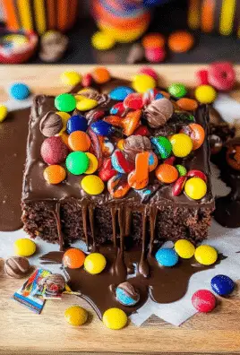 Halloween Candy Brownies Recipe