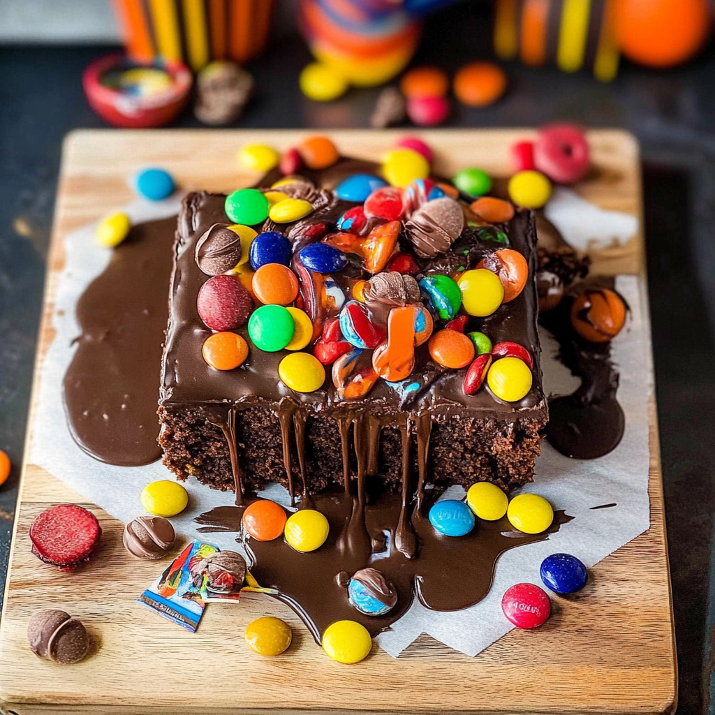 Halloween Candy Brownies Recipe