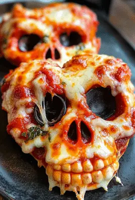 Spooky Pizza Skulls
