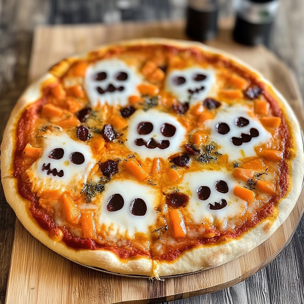 Vegan Ghost Pizza