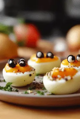 Spider Deviled Eggs Recipe