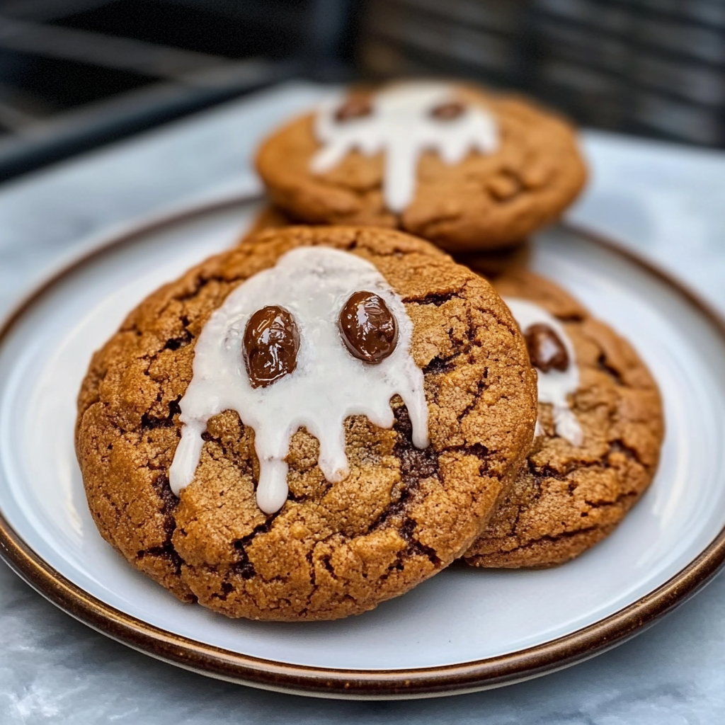 Spooky Ghost Brown Butter Pumpkin Cookies Recipe