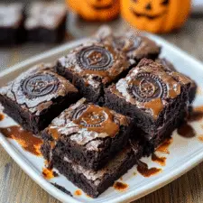 Halloween Oreo Brownies